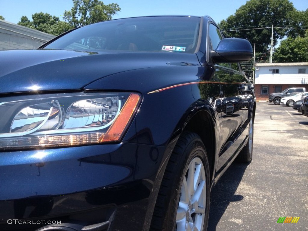 2011 Q5 2.0T quattro - Deep Sea Blue Pearl Effect / Cinnamon Brown photo #3