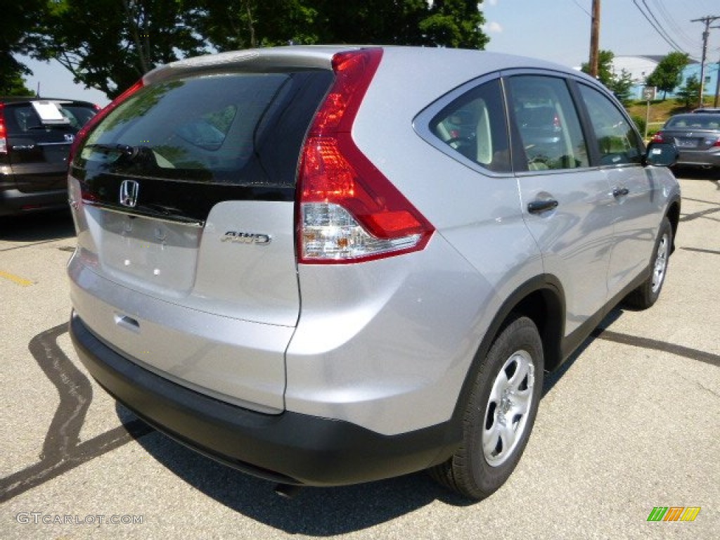 2013 CR-V LX AWD - Alabaster Silver Metallic / Gray photo #3