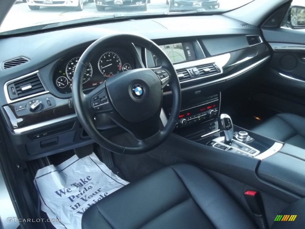 Black Interior 2010 BMW 5 Series 550i xDrive Gran Turismo Photo #82558297
