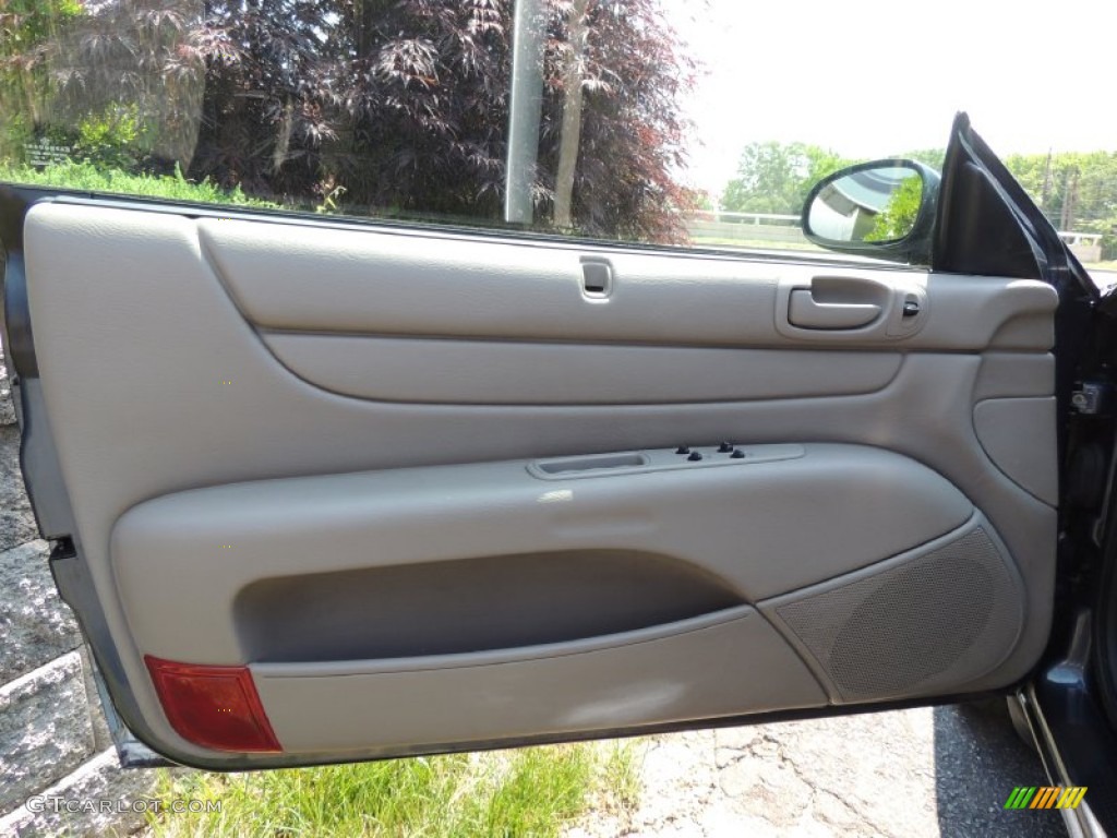 2002 Sebring LX Convertible - Steel Blue Pearl / Sandstone photo #14