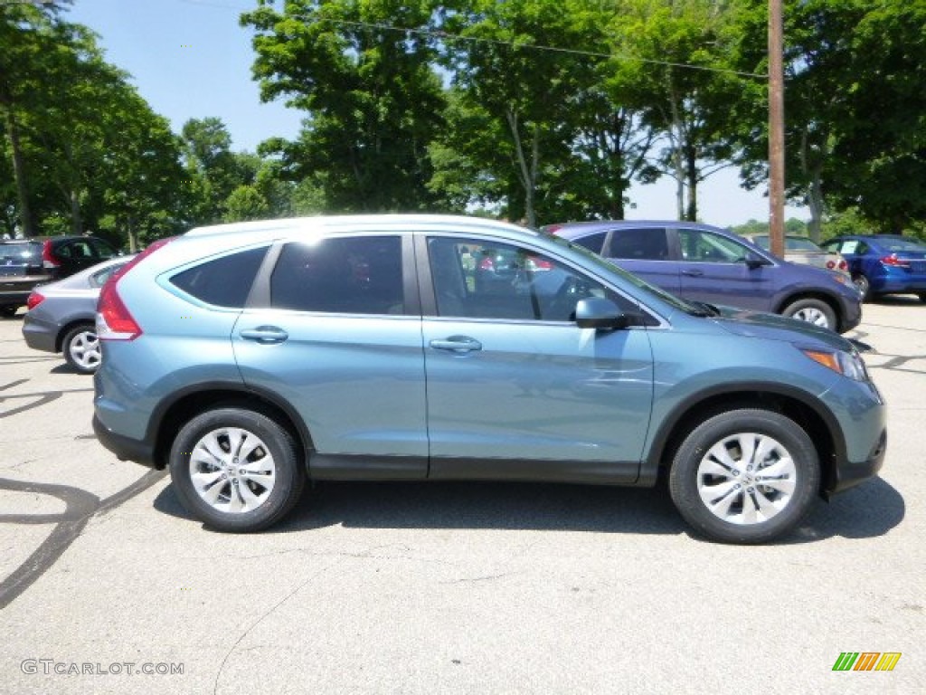 2013 CR-V EX-L AWD - Mountain Air Metallic / Beige photo #2