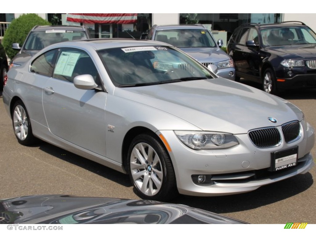 2013 3 Series 328i xDrive Coupe - Titanium Silver Metallic / Black photo #3