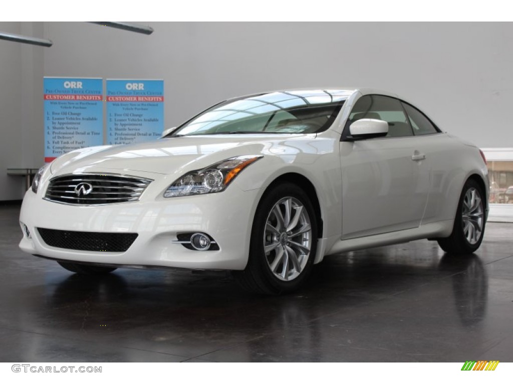 Moonlight White 2013 Infiniti G 37 Convertible Exterior Photo #82559959