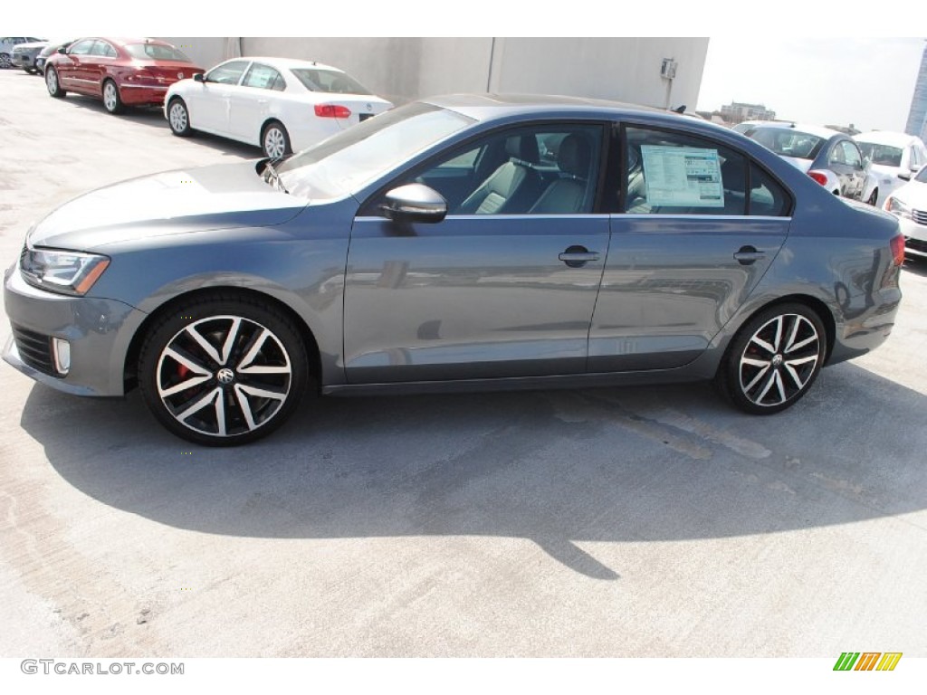 2013 Jetta GLI Autobahn - Platinum Gray Metallic / Titan Black photo #4