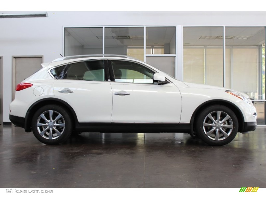 Moonlight White 2013 Infiniti EX 37 Journey Exterior Photo #82560945