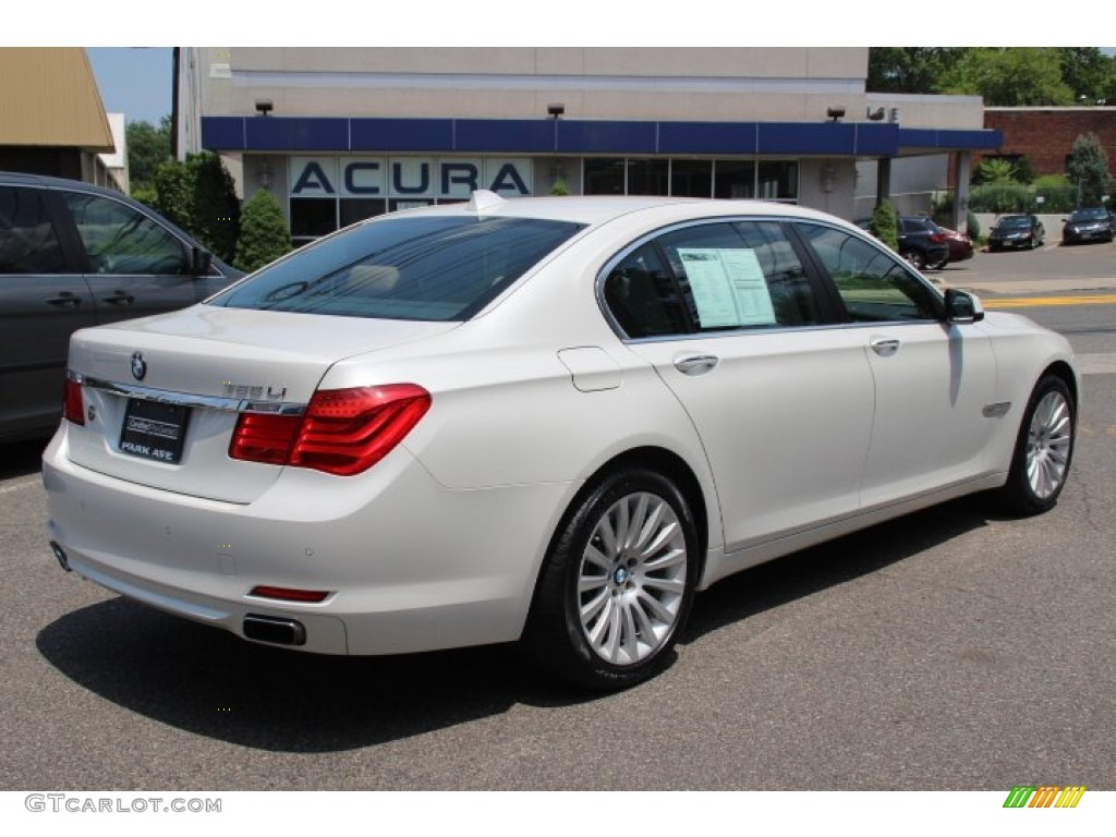 2011 7 Series 750Li xDrive Sedan - Mineral White Metallic / Saddle/Black Nappa Leather photo #5