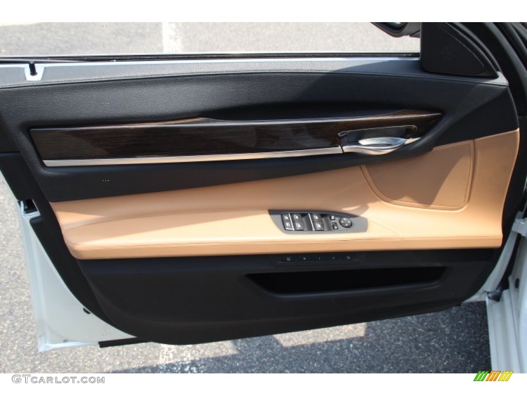 2011 7 Series 750Li xDrive Sedan - Mineral White Metallic / Saddle/Black Nappa Leather photo #9