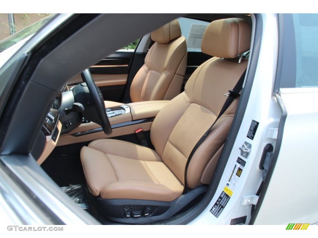 2011 7 Series 750Li xDrive Sedan - Mineral White Metallic / Saddle/Black Nappa Leather photo #12