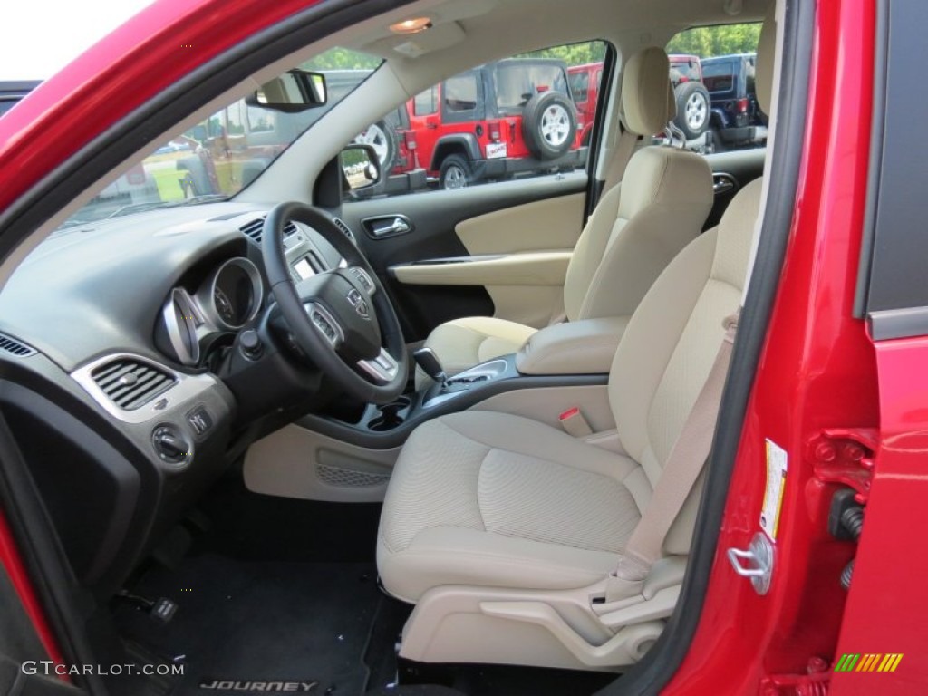 2013 Journey American Value Package - Brilliant Red Tri-Coat Pearl / Black/Light Frost Beige photo #10