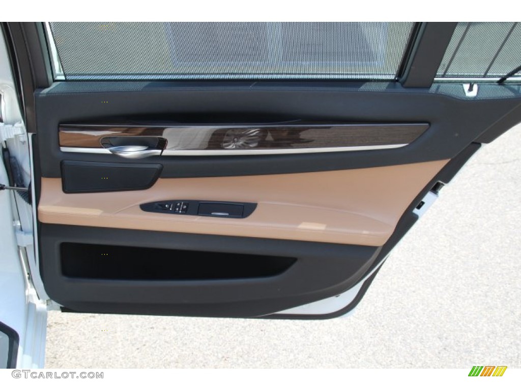 2011 7 Series 750Li xDrive Sedan - Mineral White Metallic / Saddle/Black Nappa Leather photo #23