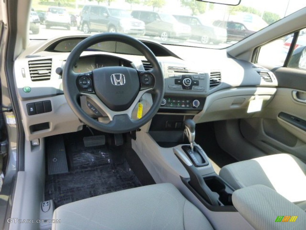 2012 Honda Civic NGV Sedan Gray Dashboard Photo #82562923