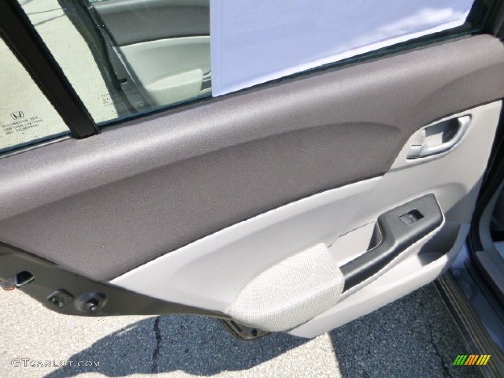 2012 Honda Civic NGV Sedan Gray Door Panel Photo #82562939