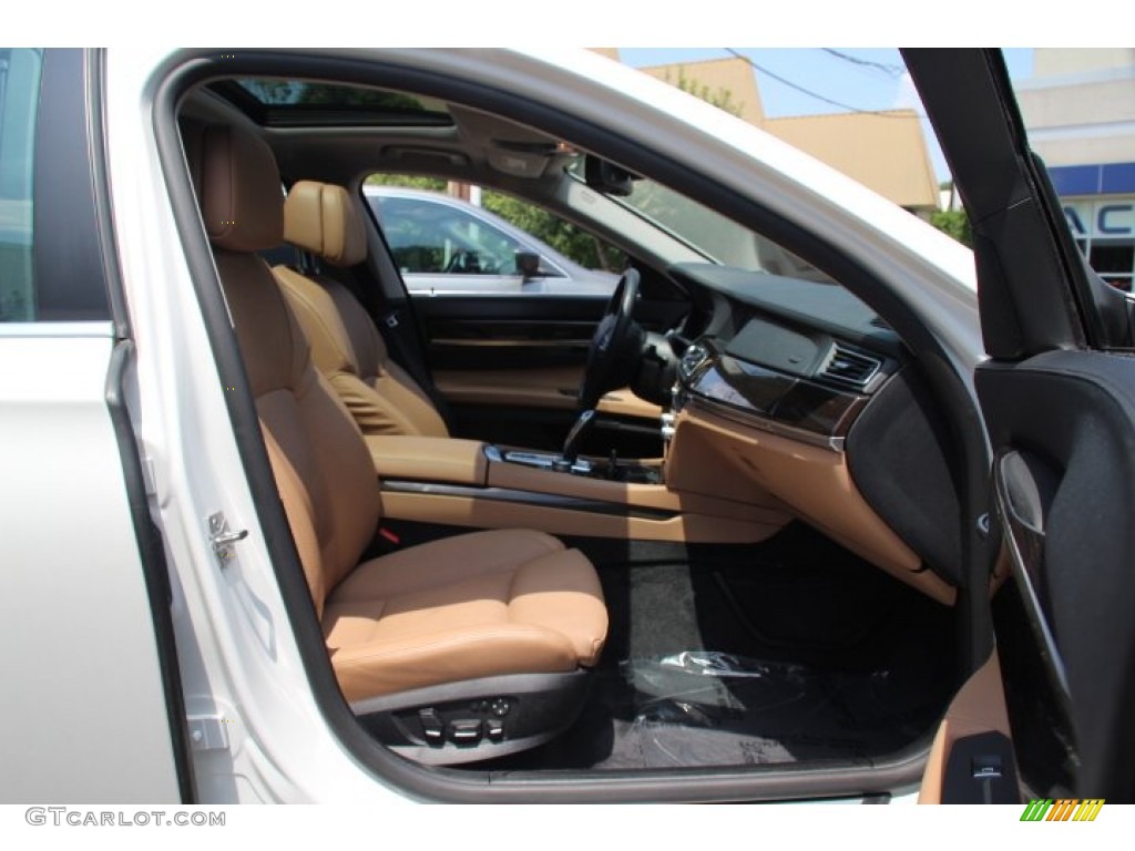 2011 7 Series 750Li xDrive Sedan - Mineral White Metallic / Saddle/Black Nappa Leather photo #29