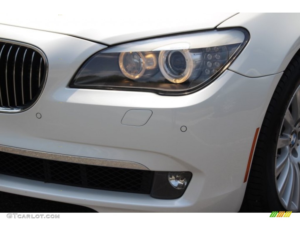2011 7 Series 750Li xDrive Sedan - Mineral White Metallic / Saddle/Black Nappa Leather photo #32