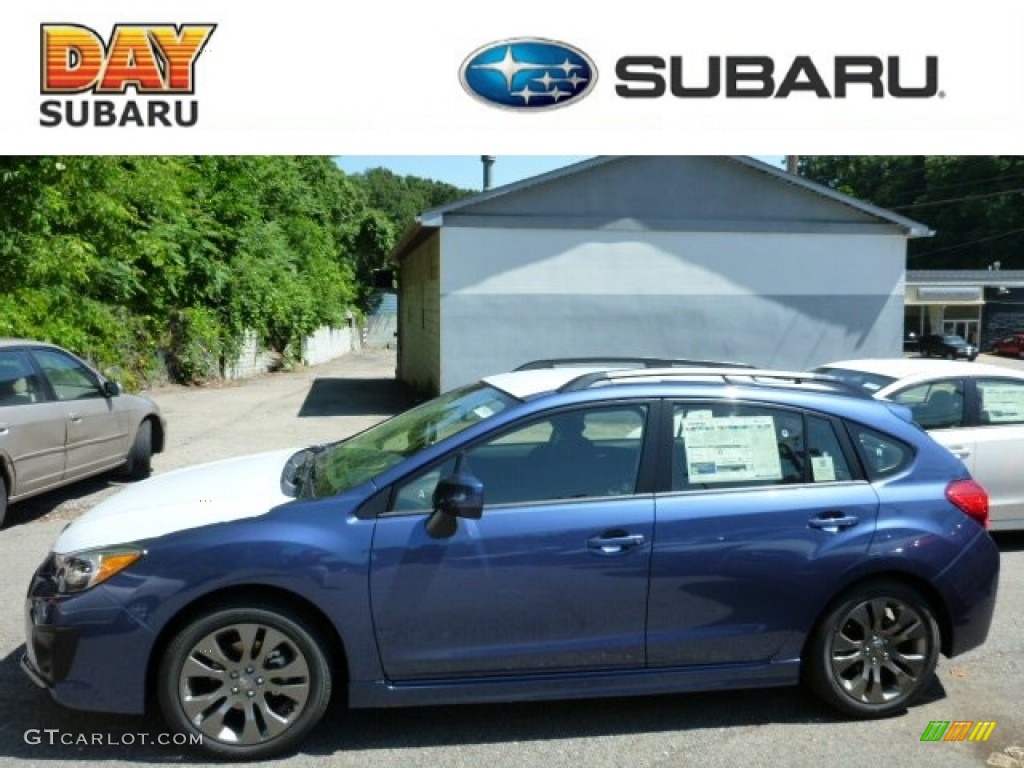 2013 Impreza 2.0i Sport Premium 5 Door - Marine Blue Pearl / Black photo #1