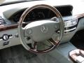 2007 Mercedes-Benz S Grey/Dark Grey Interior Steering Wheel Photo
