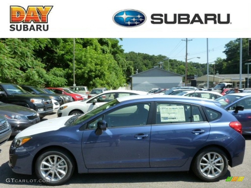 2013 Impreza 2.0i Premium 5 Door - Marine Blue Pearl / Black photo #1