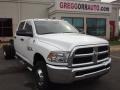 Bright White 2013 Ram 3500 Tradesman Crew Cab 4x4 Dually Chassis