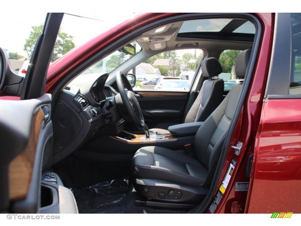 2013 X3 xDrive 28i - Vermillion Red Metallic / Black photo #11