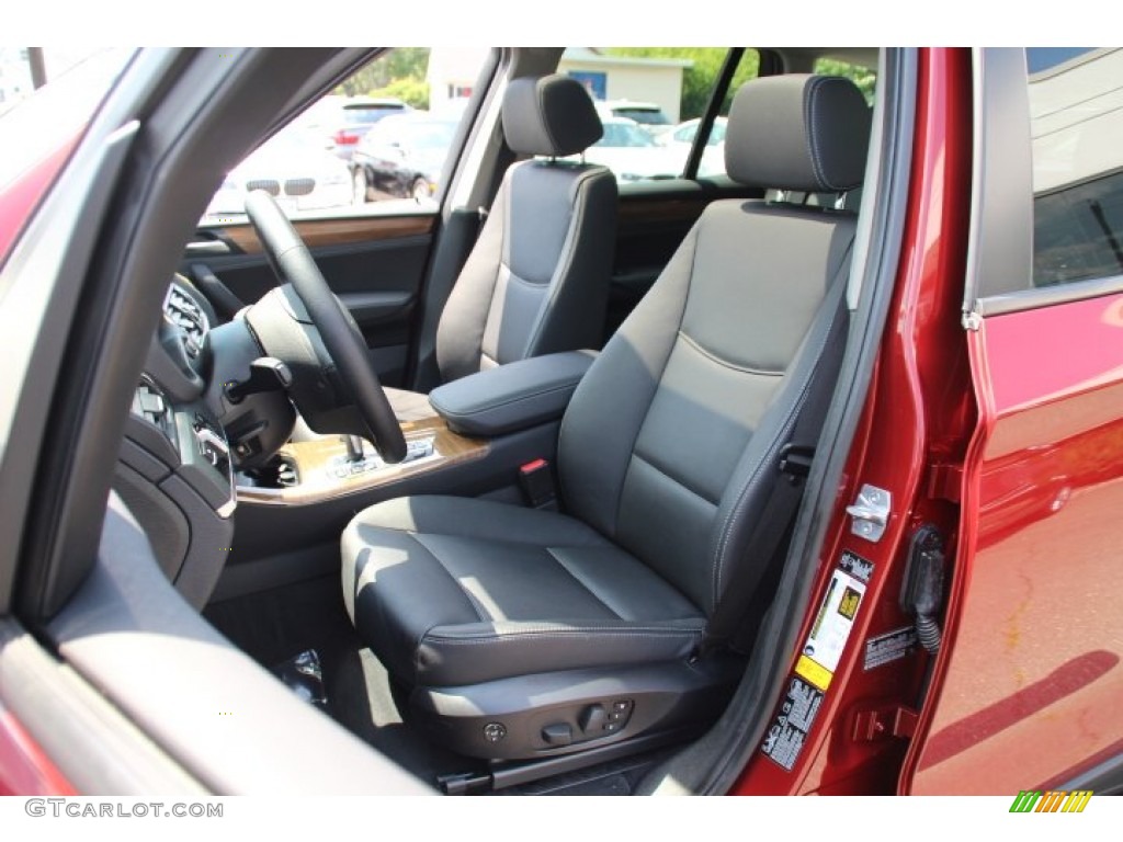 2013 X3 xDrive 28i - Vermillion Red Metallic / Black photo #12