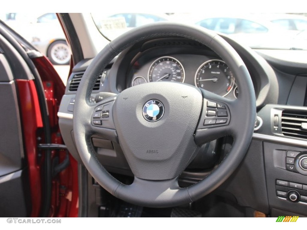 2013 X3 xDrive 28i - Vermillion Red Metallic / Black photo #16