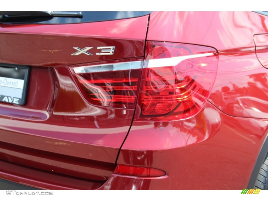 2013 X3 xDrive 28i - Vermillion Red Metallic / Black photo #22