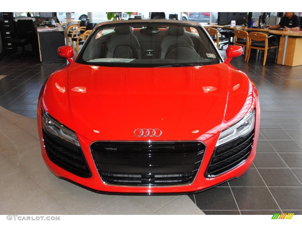 Brilliant Red 2014 Audi R8 Spyder V8 Exterior Photo #82568265
