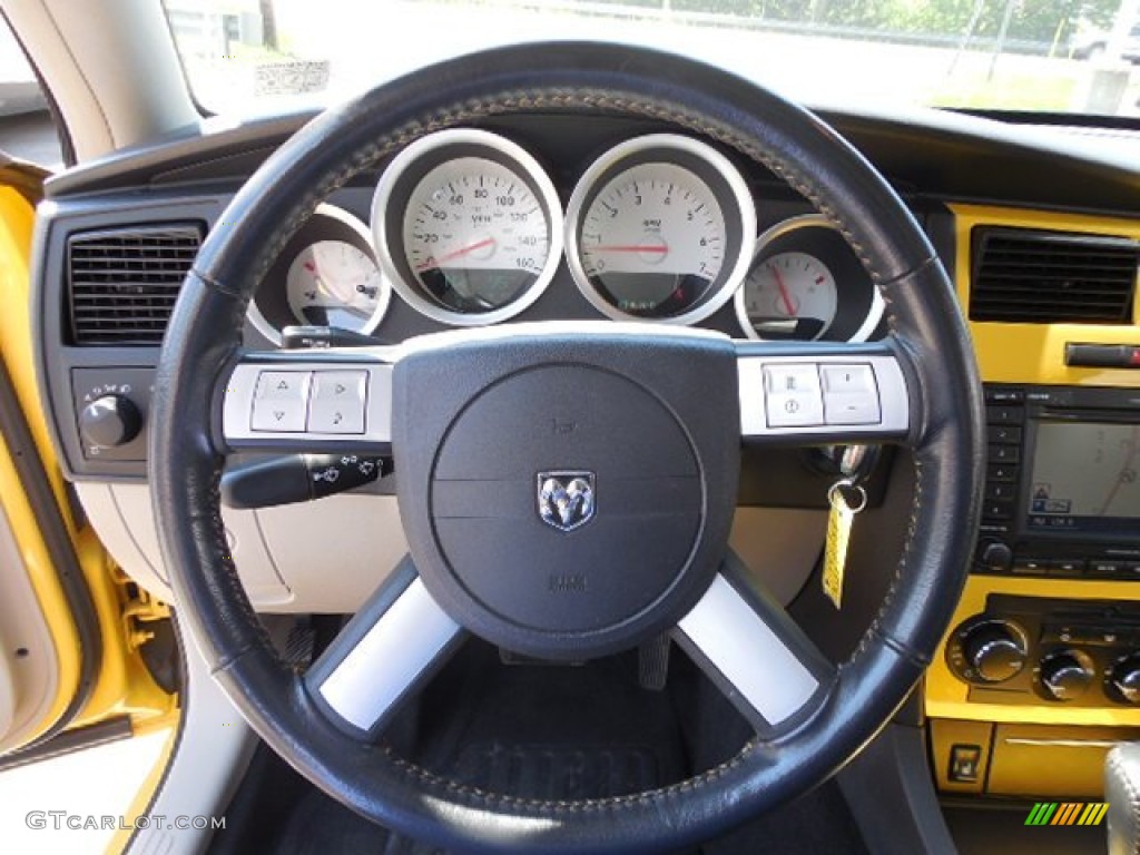2006 Charger R/T - Top Banana Yellow / Dark Slate Gray/Light Graystone photo #11