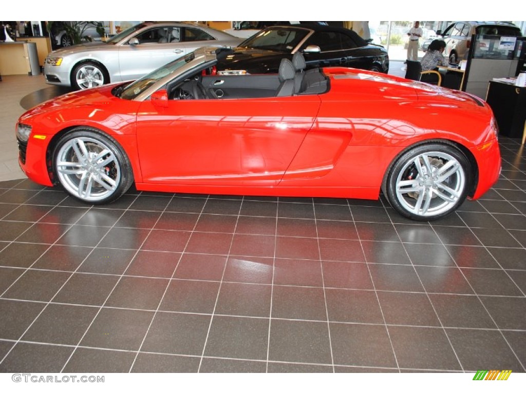 Brilliant Red 2014 Audi R8 Spyder V8 Exterior Photo #82568334