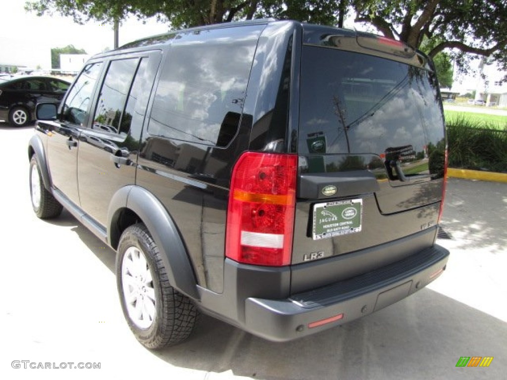 2008 LR3 V8 SE - Java Black Pearlescent / Ebony Black photo #8