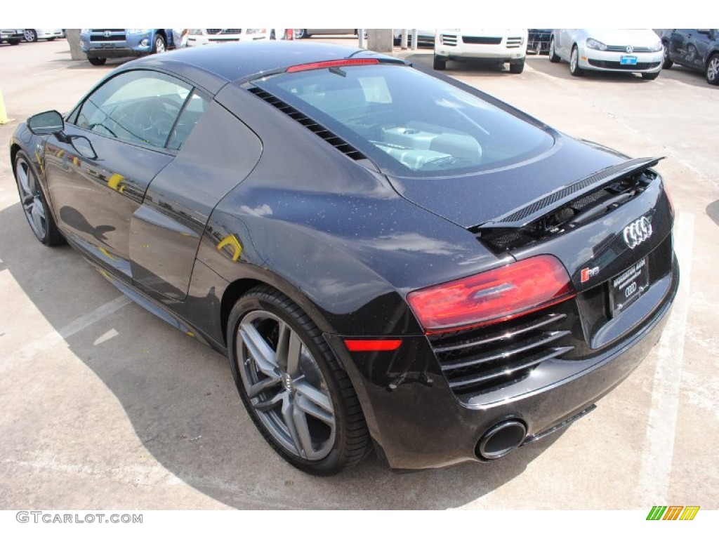 2014 R8 Coupe V10 - Phantom Black Pearl / Black photo #7
