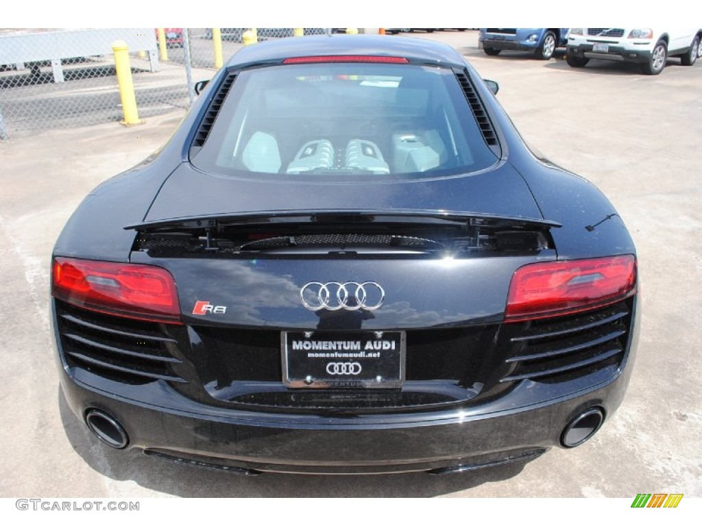 2014 R8 Coupe V10 - Phantom Black Pearl / Black photo #8