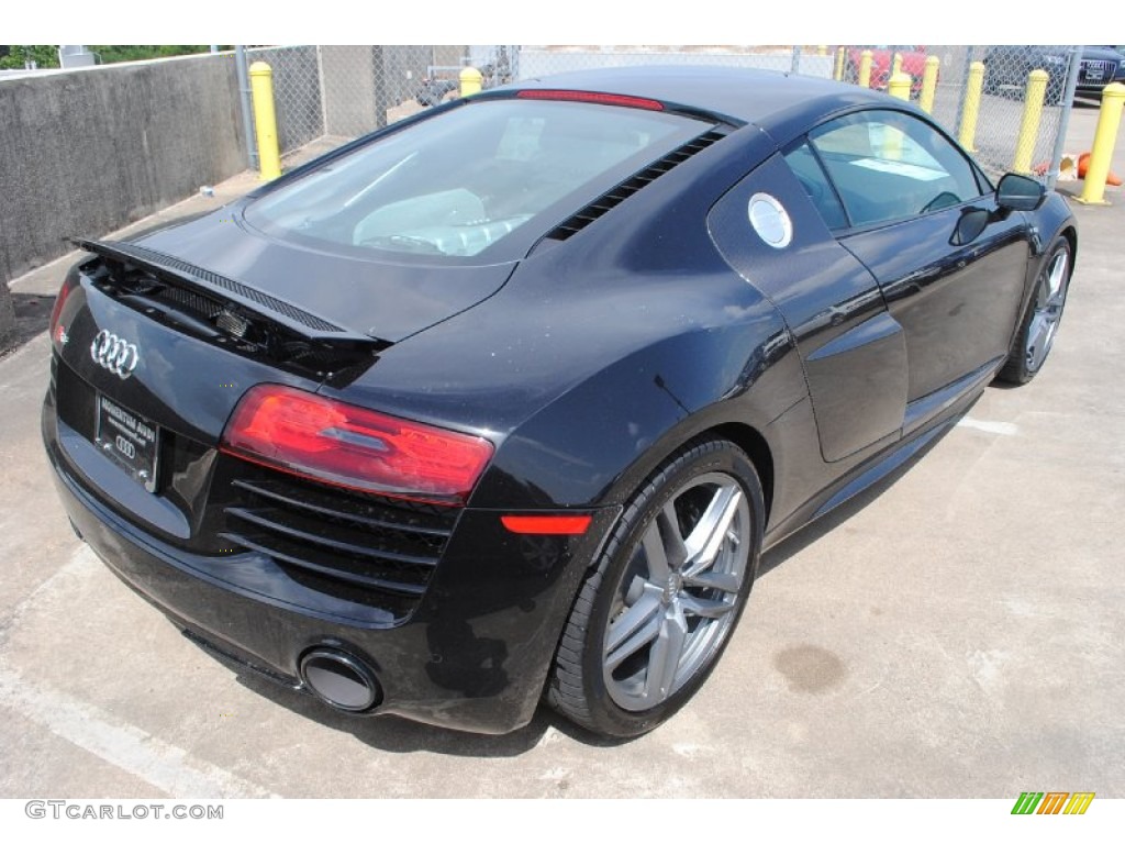 2014 R8 Coupe V10 - Phantom Black Pearl / Black photo #9