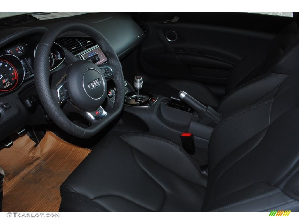 2014 R8 Coupe V10 - Phantom Black Pearl / Black photo #13