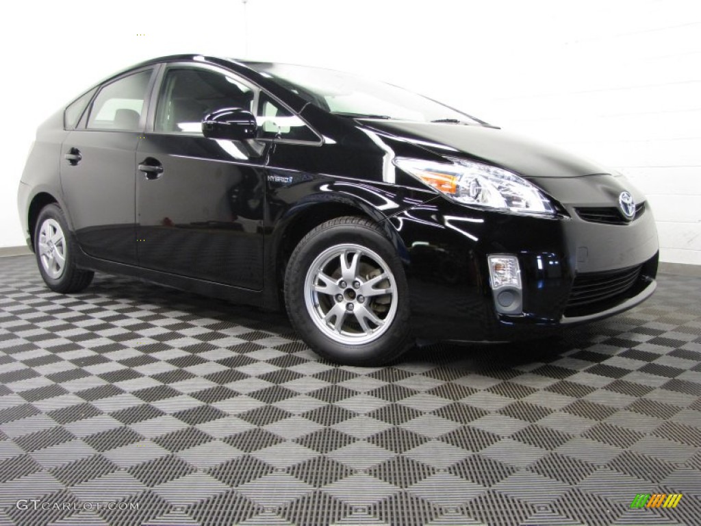 2010 Prius Hybrid V - Black / Dark Gray photo #1