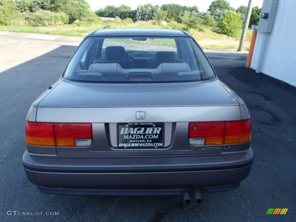 1993 Accord LX Sedan - Rosewood Brown Metallic / Burgundy photo #6