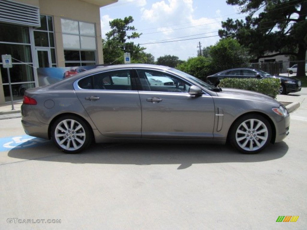 2010 XF Premium Sport Sedan - Vapour Grey Metallic / Warm Charcoal photo #5