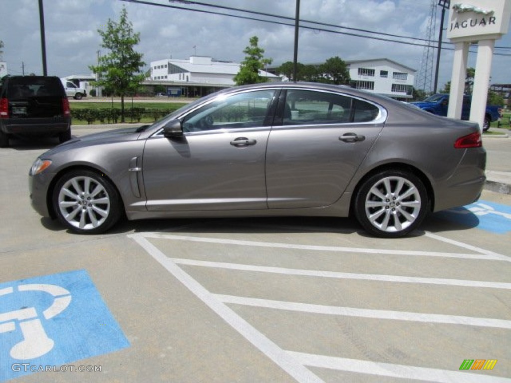 2010 XF Premium Sport Sedan - Vapour Grey Metallic / Warm Charcoal photo #9