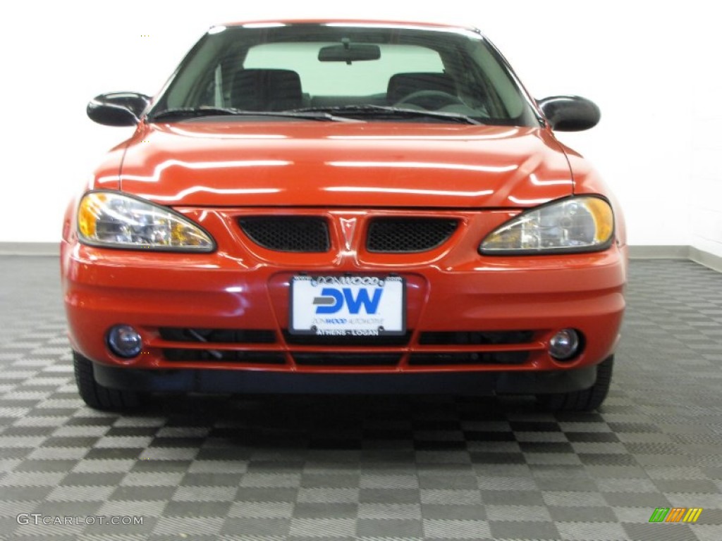 2004 Grand Am SE Sedan - Victory Red / Dark Pewter photo #2