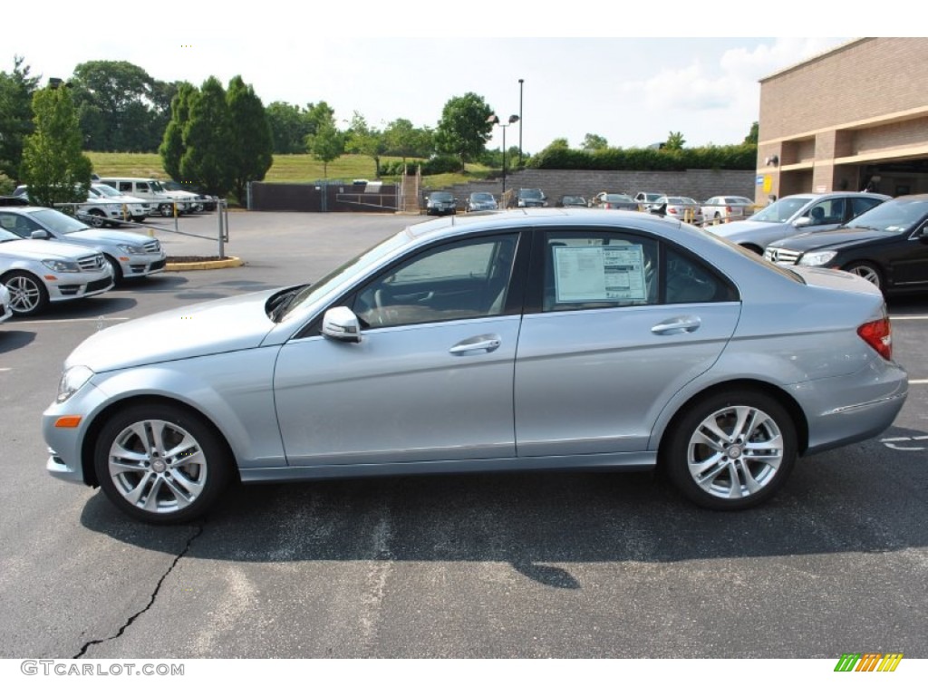 2013 C 300 4Matic Sport - Diamond Silver Metallic / Black photo #3