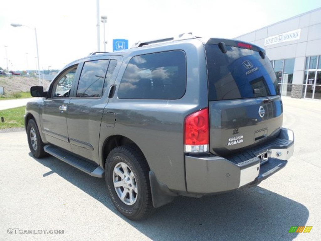 2004 Armada SE 4x4 - Smoke Metallic / Graphite/Titanium photo #17