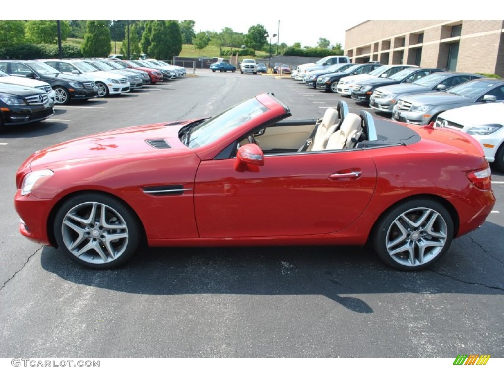 2013 SLK 250 Roadster - Mars Red / Sahara Beige photo #4