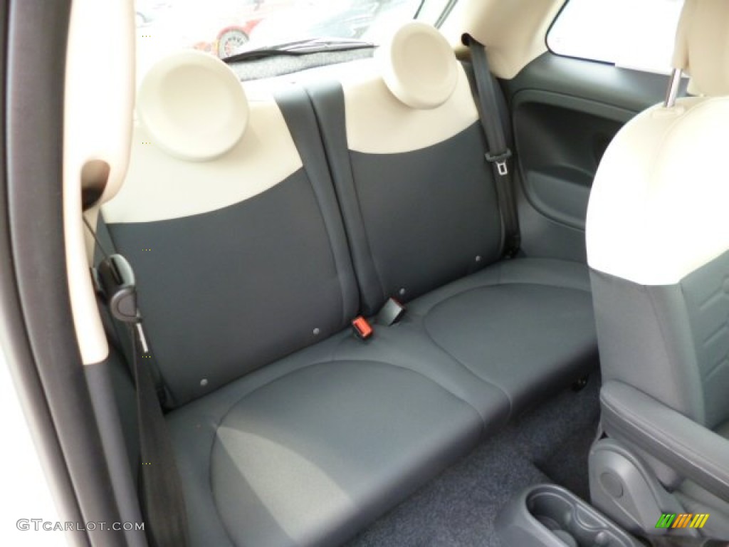 2012 Fiat 500 Pop Rear Seat Photo #82573240