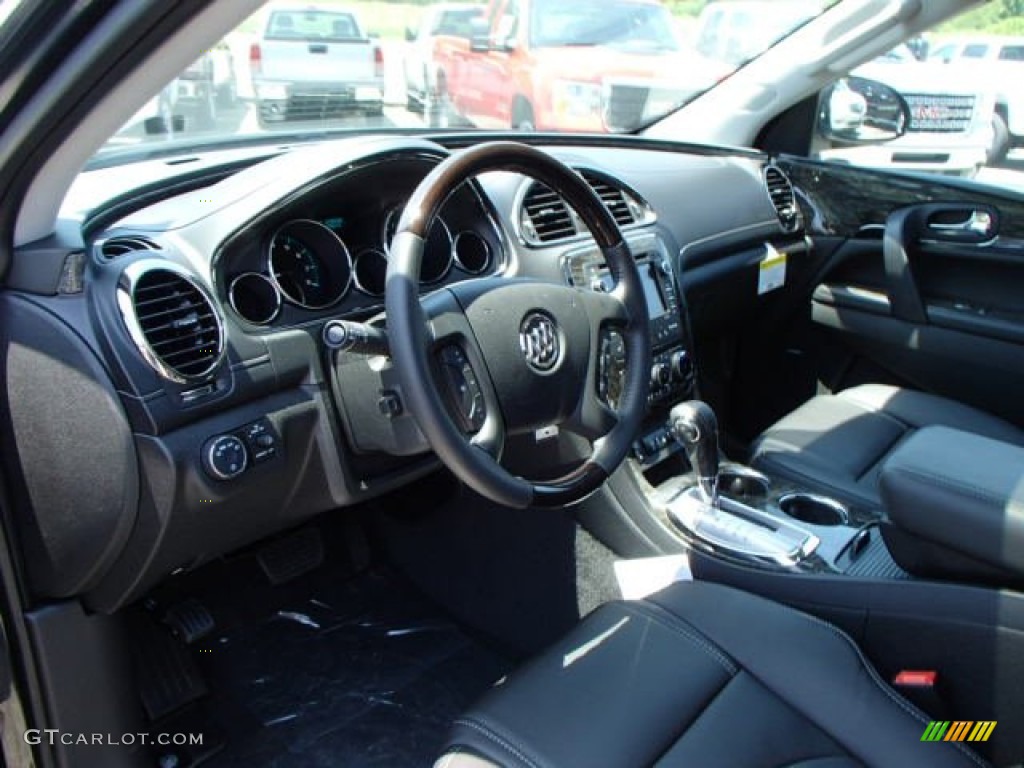 Ebony Interior 2014 Buick Enclave Premium AWD Photo #82573246