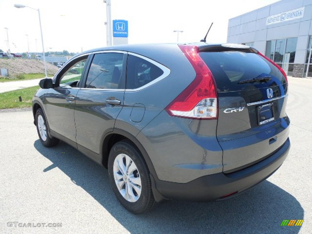 2013 CR-V EX AWD - Polished Metal Metallic / Gray photo #17