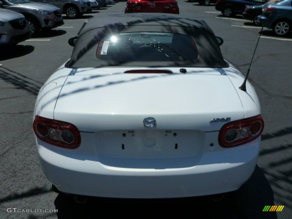 2013 MX-5 Miata Sport Roadster - Crystal White Pearl Mica / Black photo #4