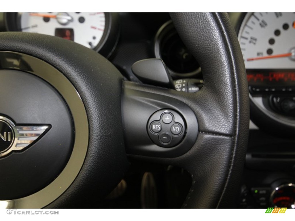 2011 Cooper S Hardtop - White Silver Metallic / Carbon Black photo #25