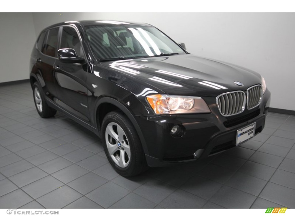 2011 X3 xDrive 28i - Black Sapphire Metallic / Black photo #1