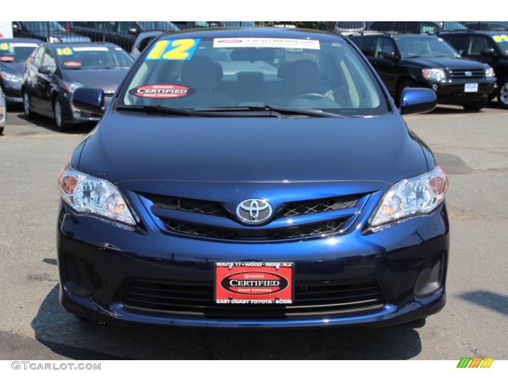 2012 Corolla LE - Nautical Blue Metallic / Ash photo #2
