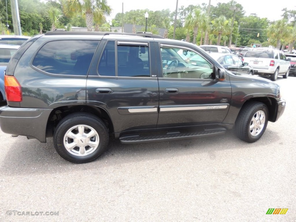 2005 Envoy SLT - Carbon Black Metallic / Ebony photo #9